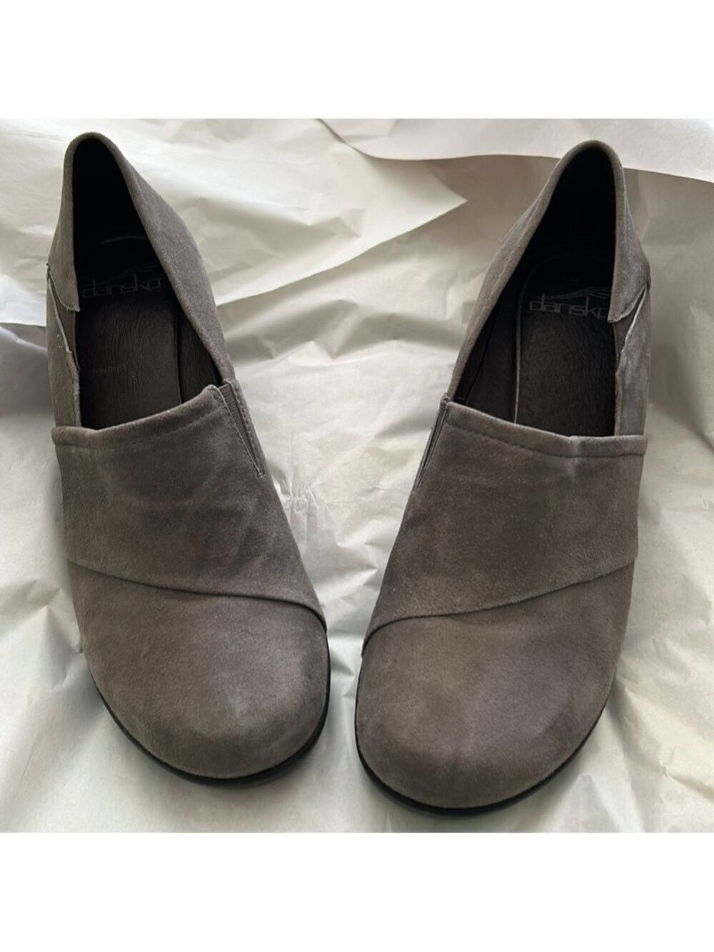 Dansko Gray Suede Wedge Shoes